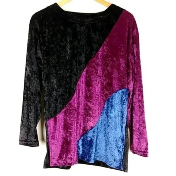 Vintage Velvet 90s Top - Picture 8 of 13